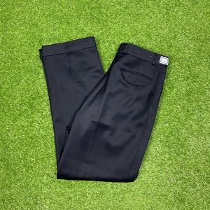 Vintage YSL Yves Saint Laurent 100% wool trousers in navy blue colour